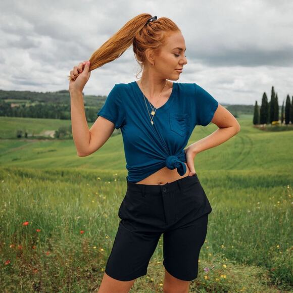 Albion Bermuda black casual shorts small - Picture 1 of 13